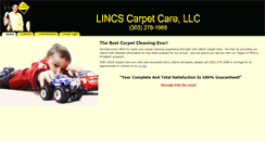 Desktop Screenshot of lincscarpetcare.com